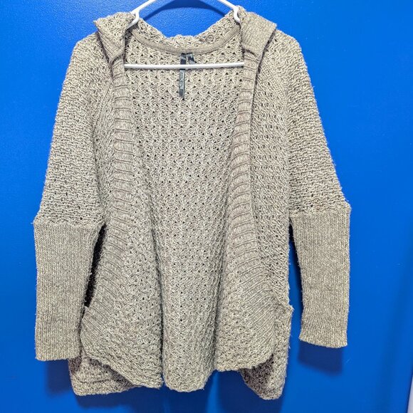 Eclectic Grandpa Oversized Type front open Sweater w/ hood/pockets-Razzle Dazzle - Picture 1 of 4